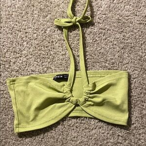 SHEIN Lime Green Halter Top